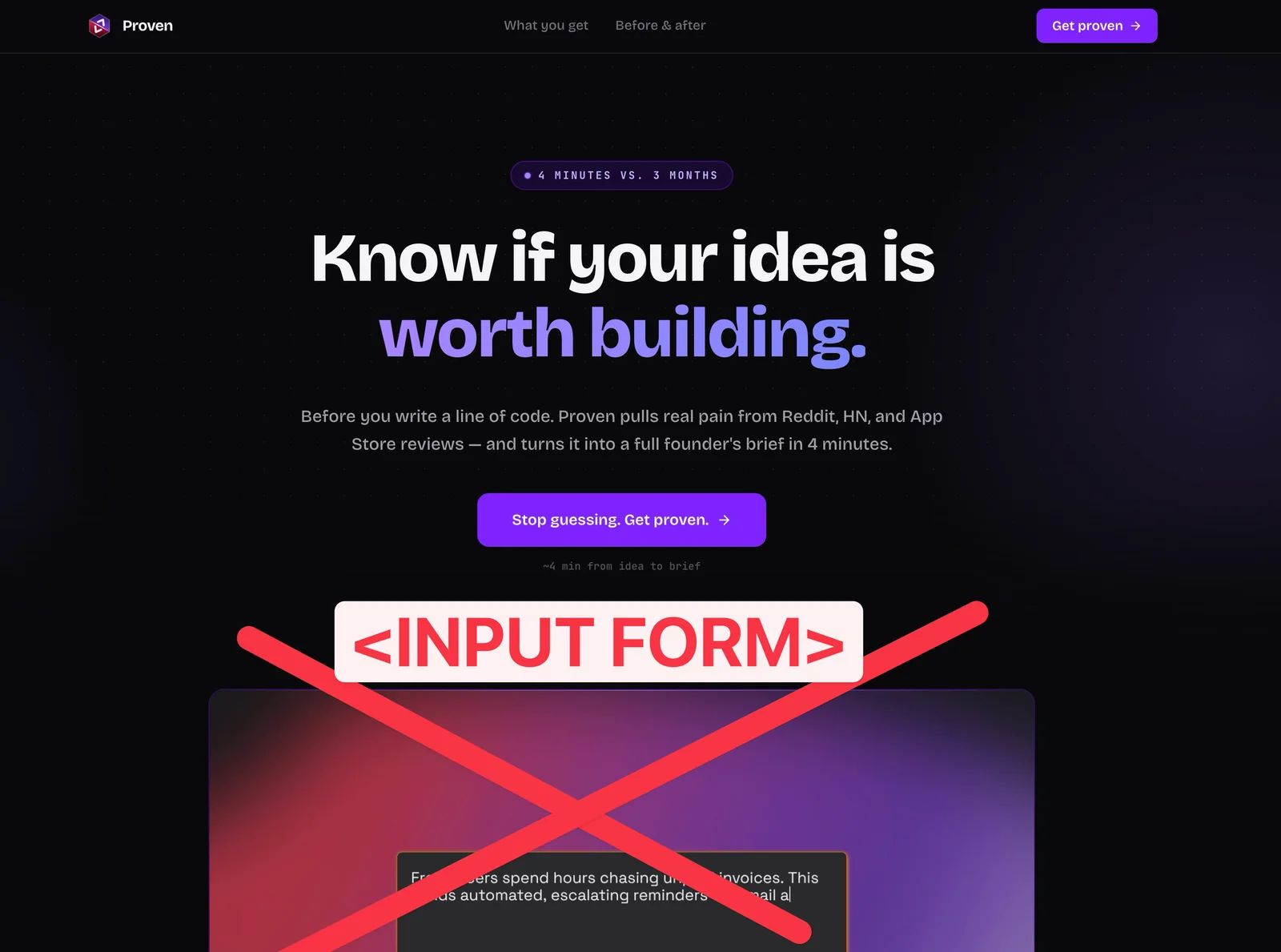 Screenshot from launch review