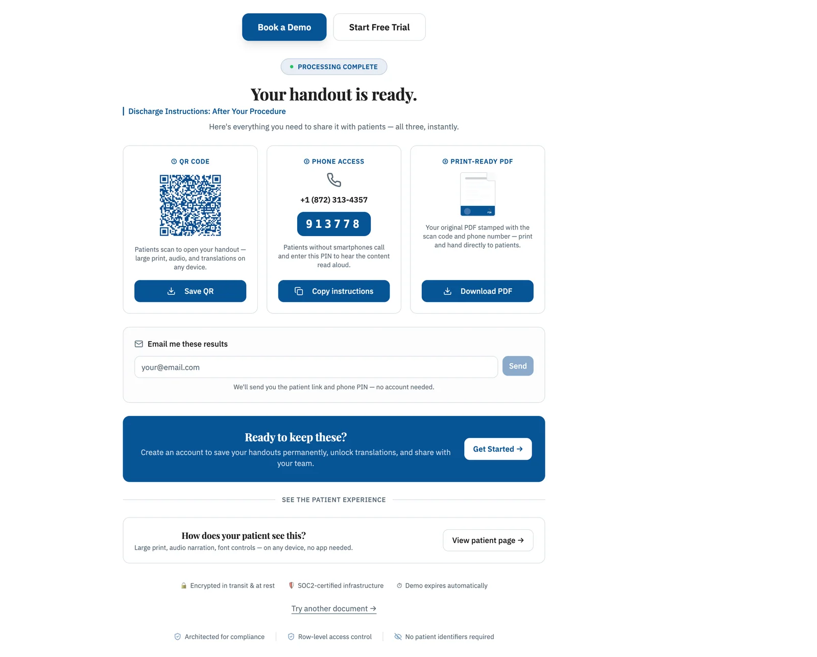 Screenshot from launch review