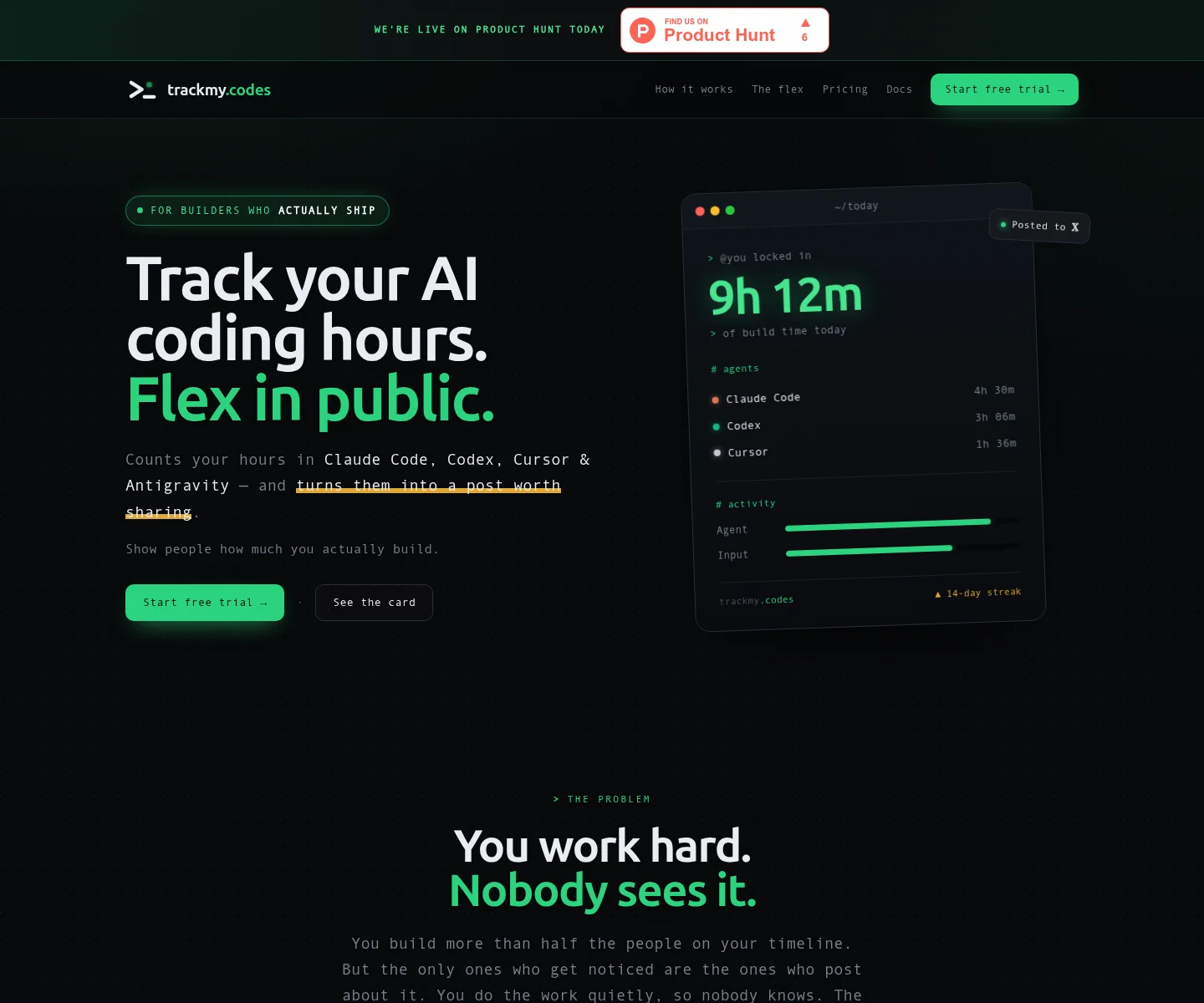 Website hero captured during scan
