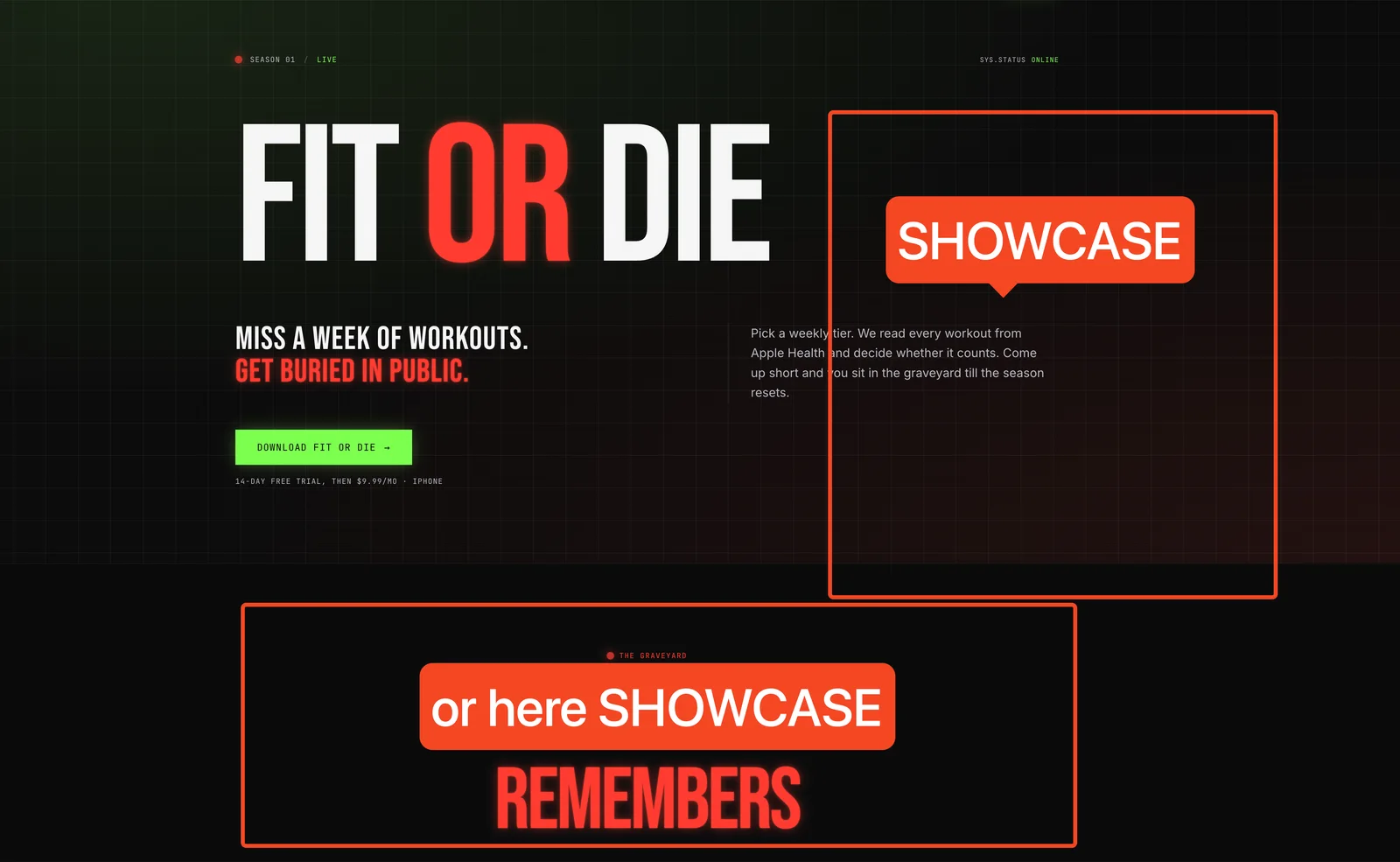 Screenshot from launch review