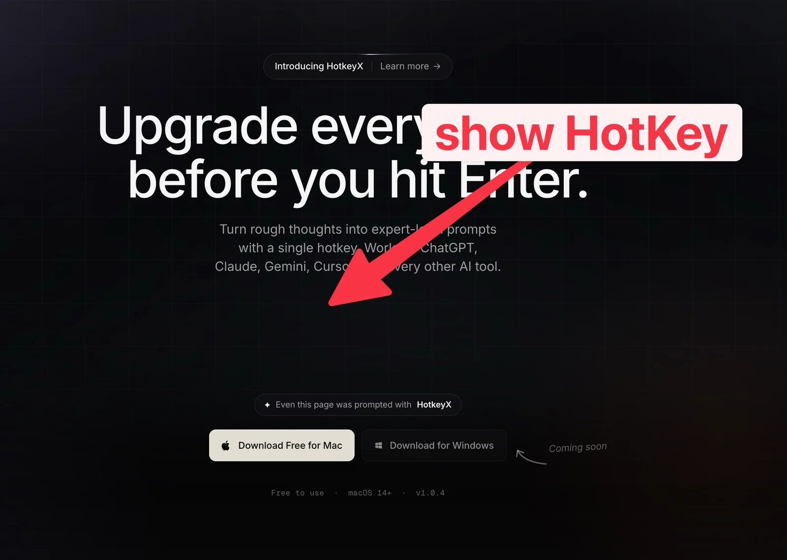 Screenshot from launch review