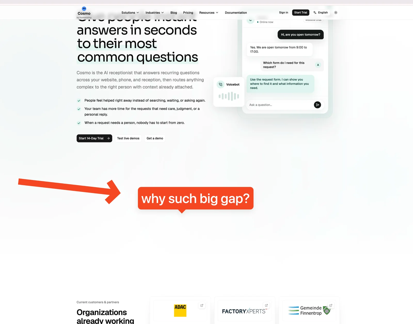Screenshot from launch review