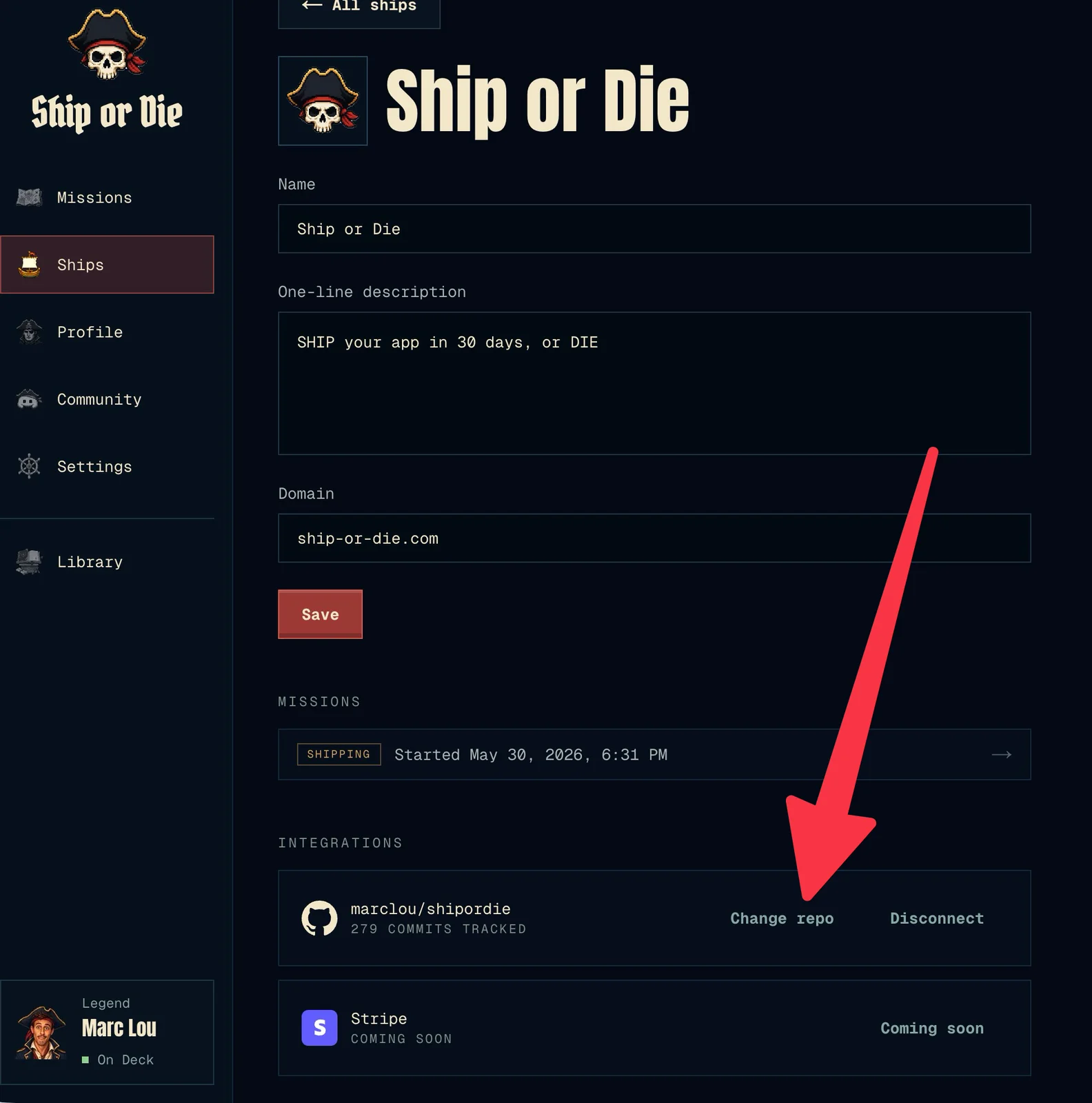 Screenshot from launch review