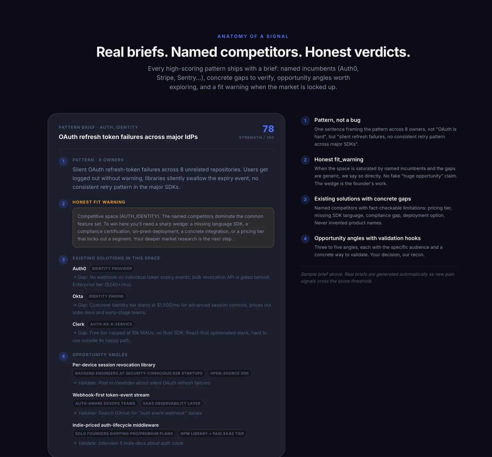 Screenshot from launch review