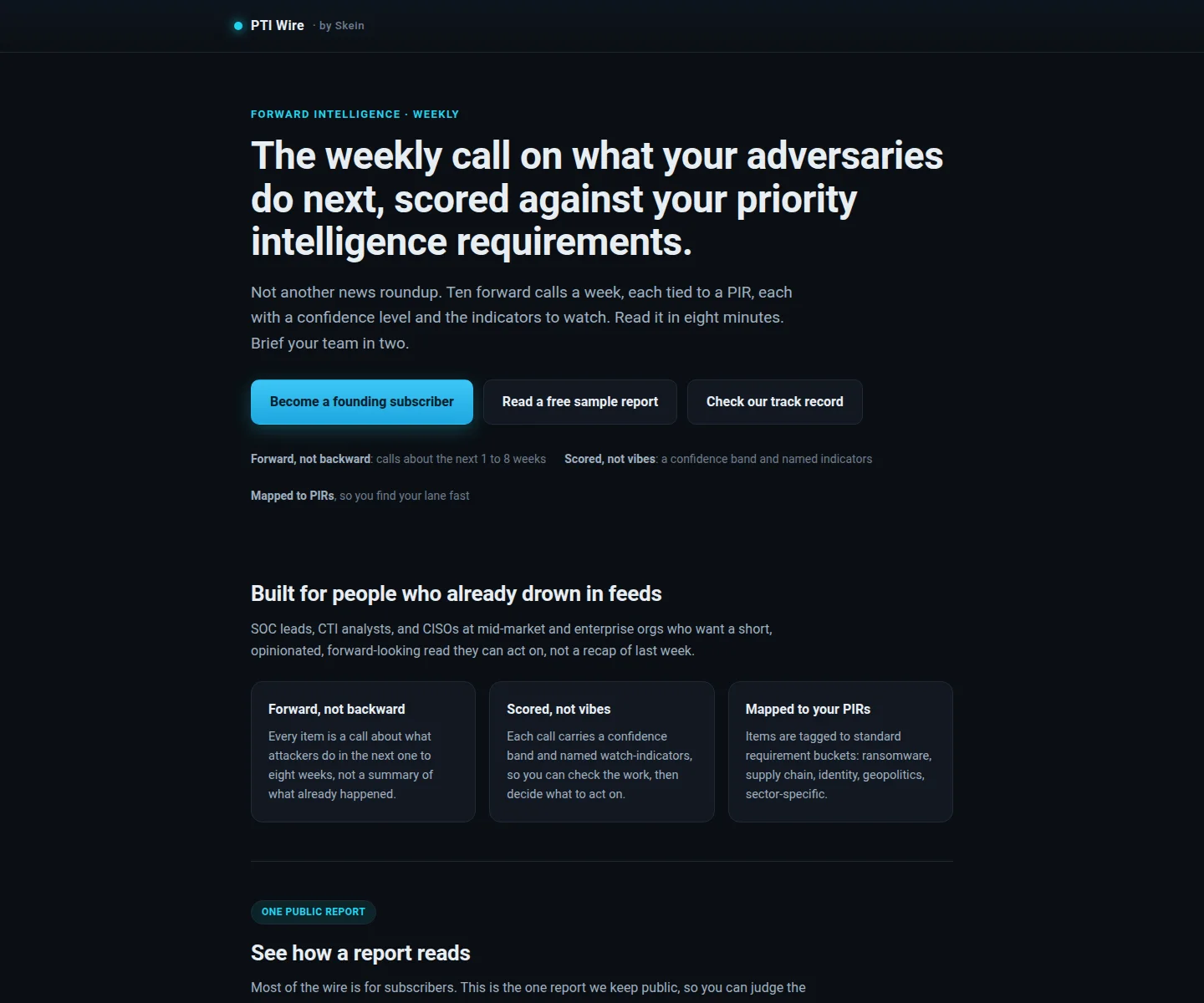 Website hero captured during scan